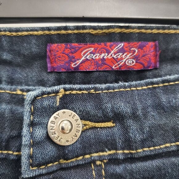 Jeanbay Woman's Super Stretch Dark Wash Denim Bootcut Jeans Plus Size 22W - Picture 5 of 6